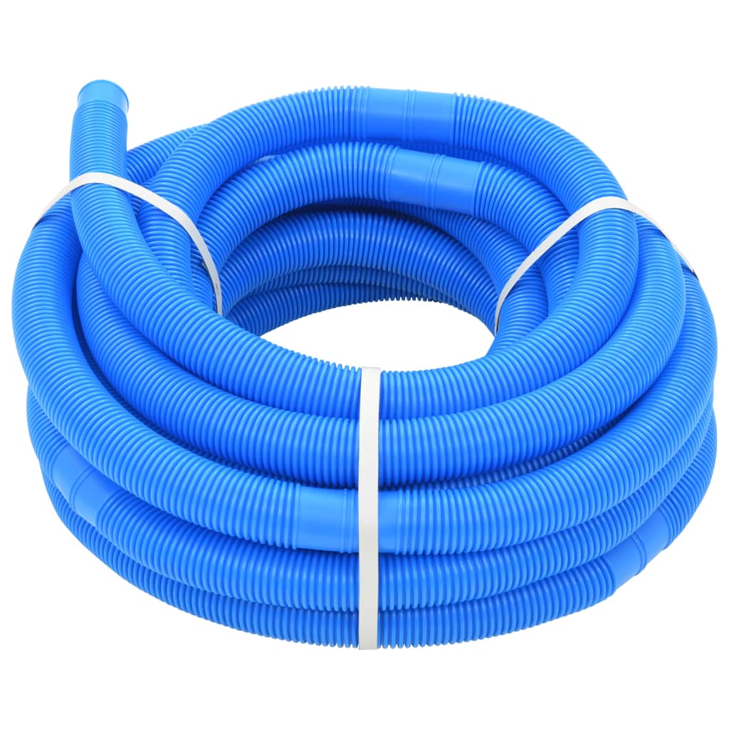 Tubo della piscina Vidaxl 32 mm 15,4 m blu