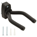 VidaXL Guitar Wall Hangers 6 St Steel Black