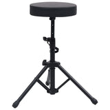 Tabouret de tambour vidaxl ajusté rond noir