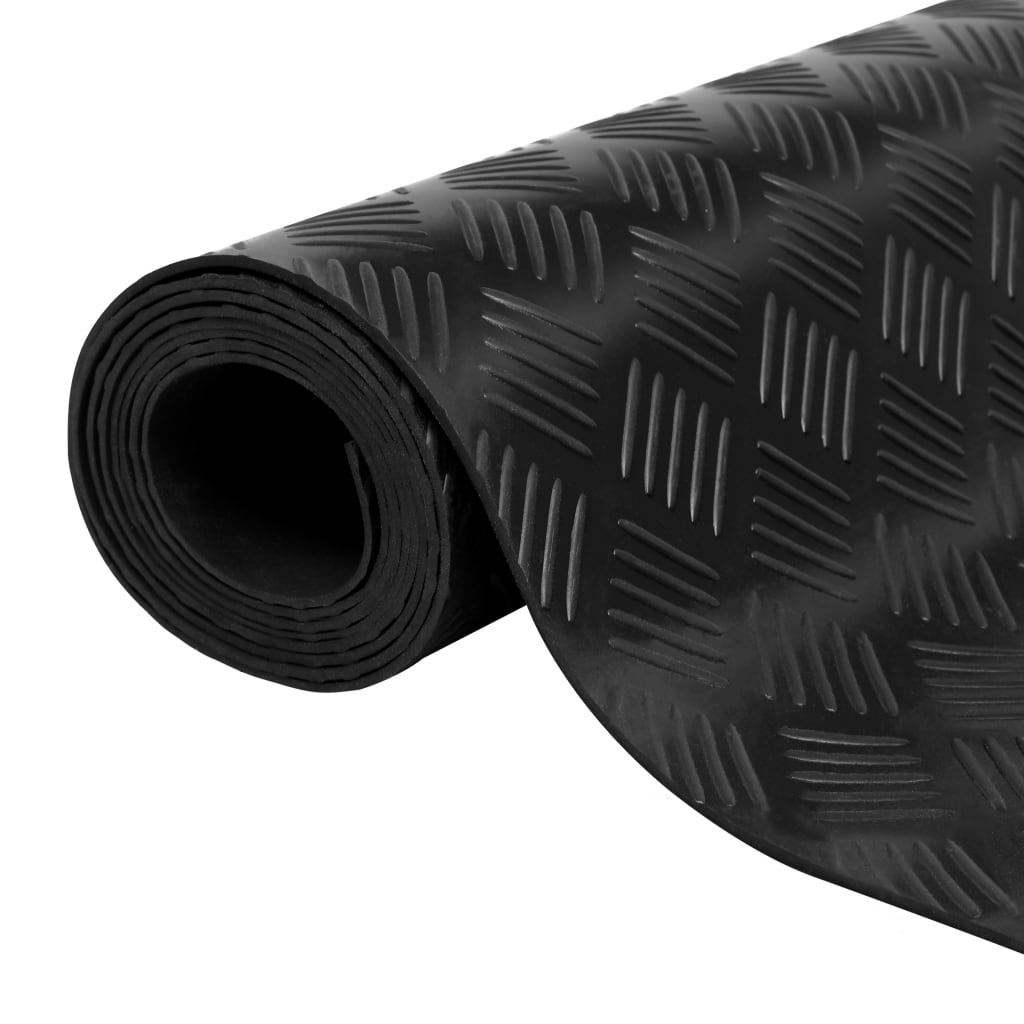 Vidaxl Tappetino da pavimento Anti-slip 3 mm 1,5x2 m Finestra di gomma