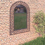 Vidaxl Garden Wall Mirror Bent 50x80 cm černá