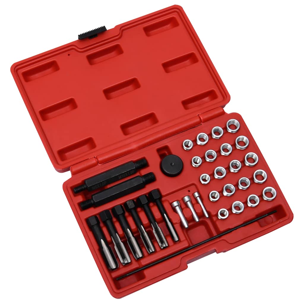 Vidaxl 33 parties Glowa Plug Throwing Repair Set M8 M10 M12