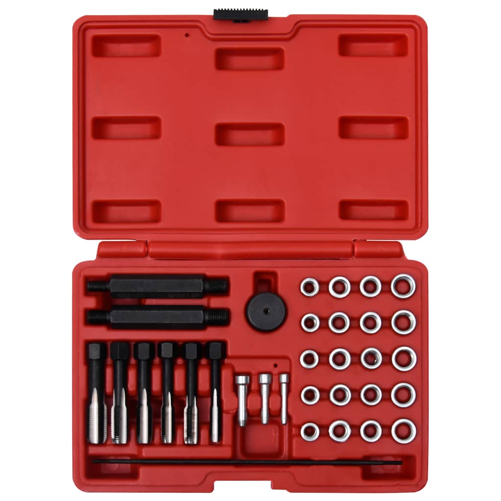 Vidaxl 33-Deel Glowa Plug werfen Reparatur Set M8 M10 M12