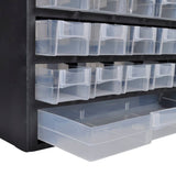 Organisateur d'outils Vidaxl avec 41 tiroirs en plastique 2 Sts