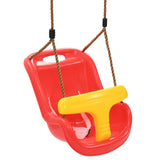 Vidaxl Baby Swing con cinturón de seguridad pp rojo