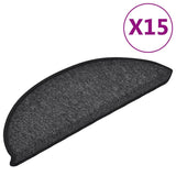 VidaXL 15 st pedal mats 56x17x3 cm anthracite