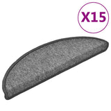 Vidaxl 15 esteras de pedal 56x17x3 cm gris oscuro