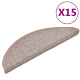 Vidaxl 15 tappetini per pedali ST 56x17x3 cm marrone chiaro