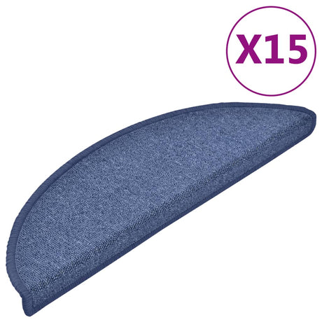 VIDAXL 15 tappetini per pedali 5 6x17x3 cm blu