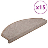 Vidaxl 15 tappetini per pedali 6 65x24x4 cm marrone chiaro