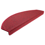 Vidaxl trapmatten 15 st 65x24x4 cm röd halfrond groot
