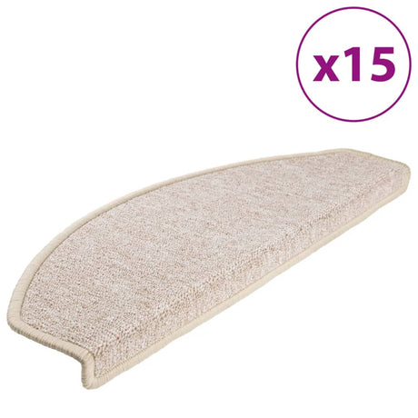 Vidaxl 15 tappeti a pedale ST 65x24x4 cm taupe