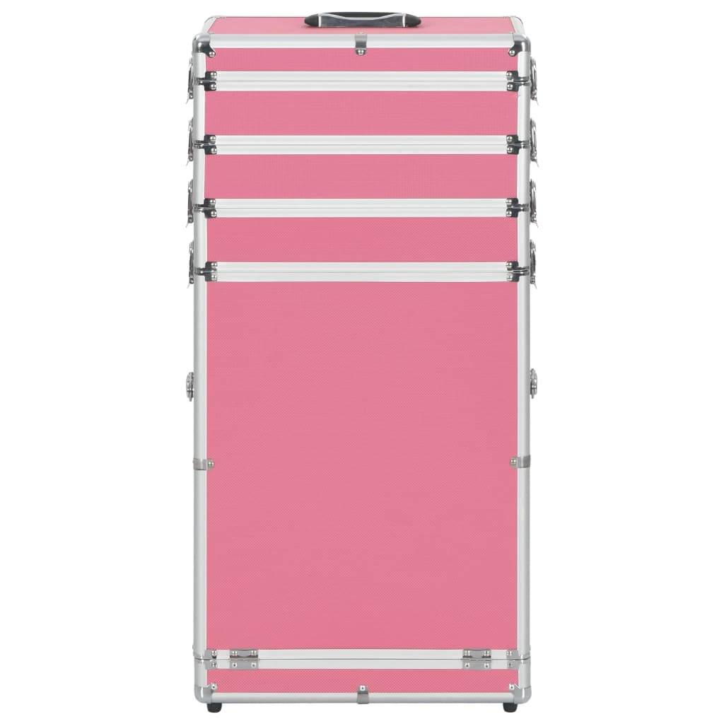 Vidaxl Makeup Trolley Aluminium Pink