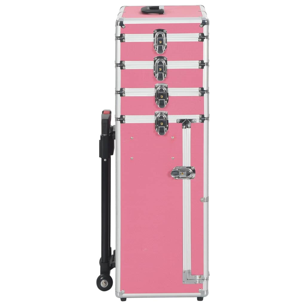 Vidaxl Makeup Trolley Aluminium Pink