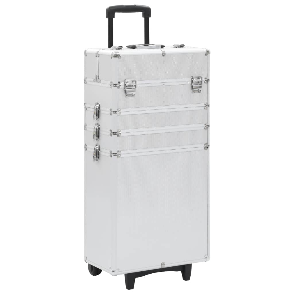 Vidaxl Make-Up Trolley Aluminium Silver Colored