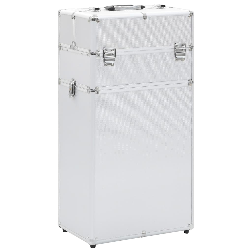 Vidaxl Make-Up Trolley Aluminium Silver Colored