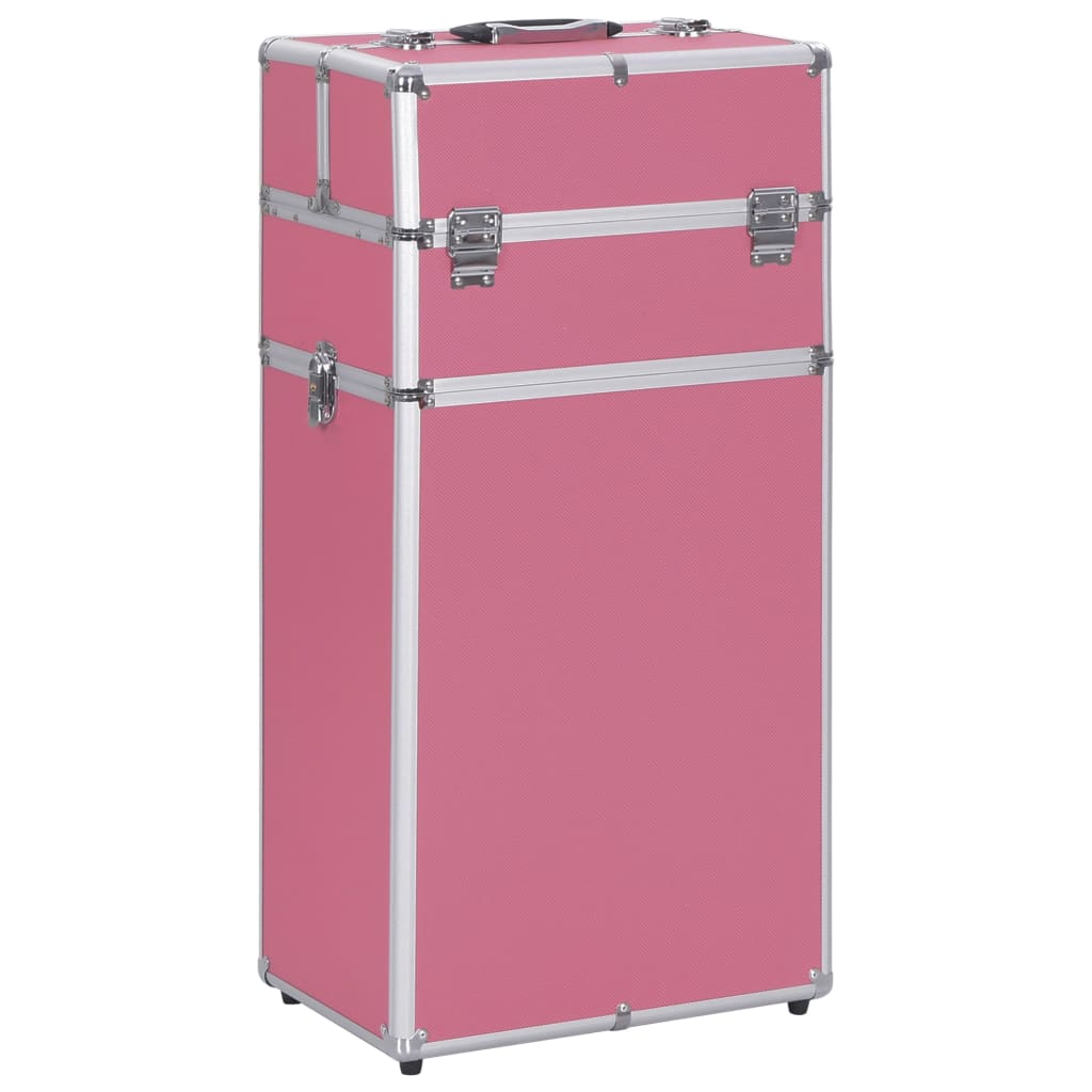 Vidaxl Makeup Trolley Aluminium Pink