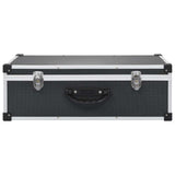 Vidaxl cd-koffer voor 80 cd's aluminium abs zwart