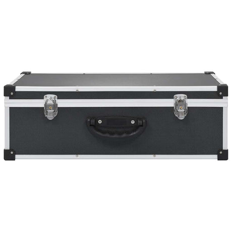 Vidaxl cd-koffer voor 80 cd's aluminium abs zwart