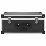 Vidaxl cd-koffer voor 60 cd's aluminium abs zwart
