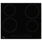 Vidaxl Hob in ceramica con 4 zone di cottura Controllo tocco 6000 W