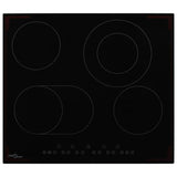 Vidaxl Ceramic Hob avec 4 zones de cuisson Contrôle tactile 6600 W