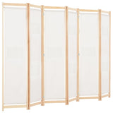 Vidaxl kamerscherm met 6 panelen 240x170x4 cm stof crème