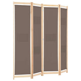 Vidaxl kamerscherm met 4 panelen 160x170x4 cm stof bruin