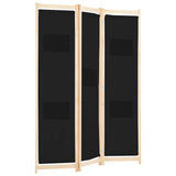 Vidaxl kamerscherm met 3 panelen 120x170x4 cm stof zwart