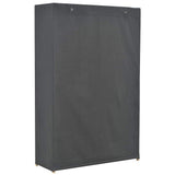 Vidaxl kledingkast 3-laags 110x40x170 cm stof grijs