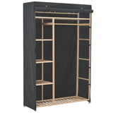 Vidaxl kledingkast 110x40x170 cm stof grijs
