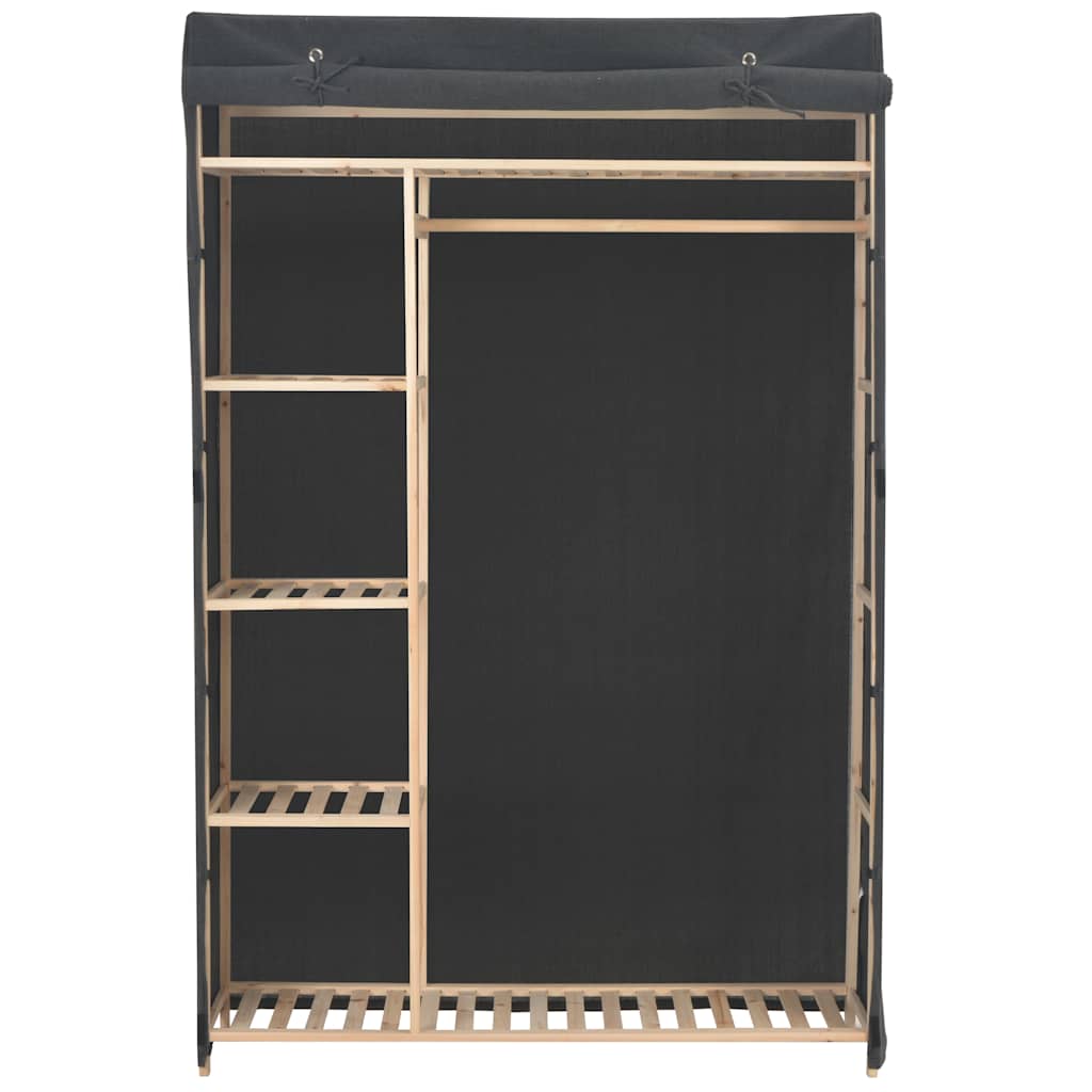 Vidaxl kledingkast 110x40x170 cm stof grijs