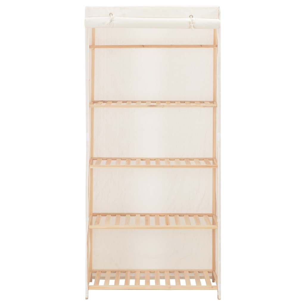 Vidaxl kledingkast 79x40x170 cm stof wit