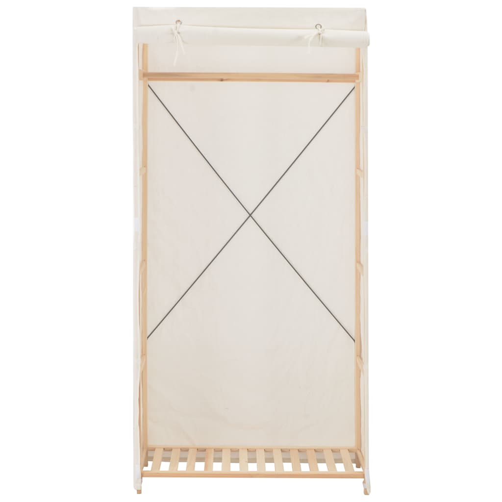 Vidaxl kledingkast 79x40x170 cm stof wit