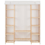 Vidaxl kledingkast 135x40x170 cm stof wit