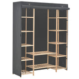 Vidaxl kledingkast 135x40x170 cm stof grijs