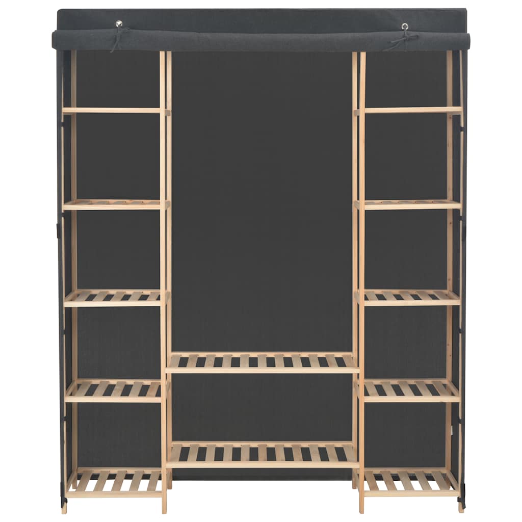 Vidaxl kledingkast 135x40x170 cm stof grijs