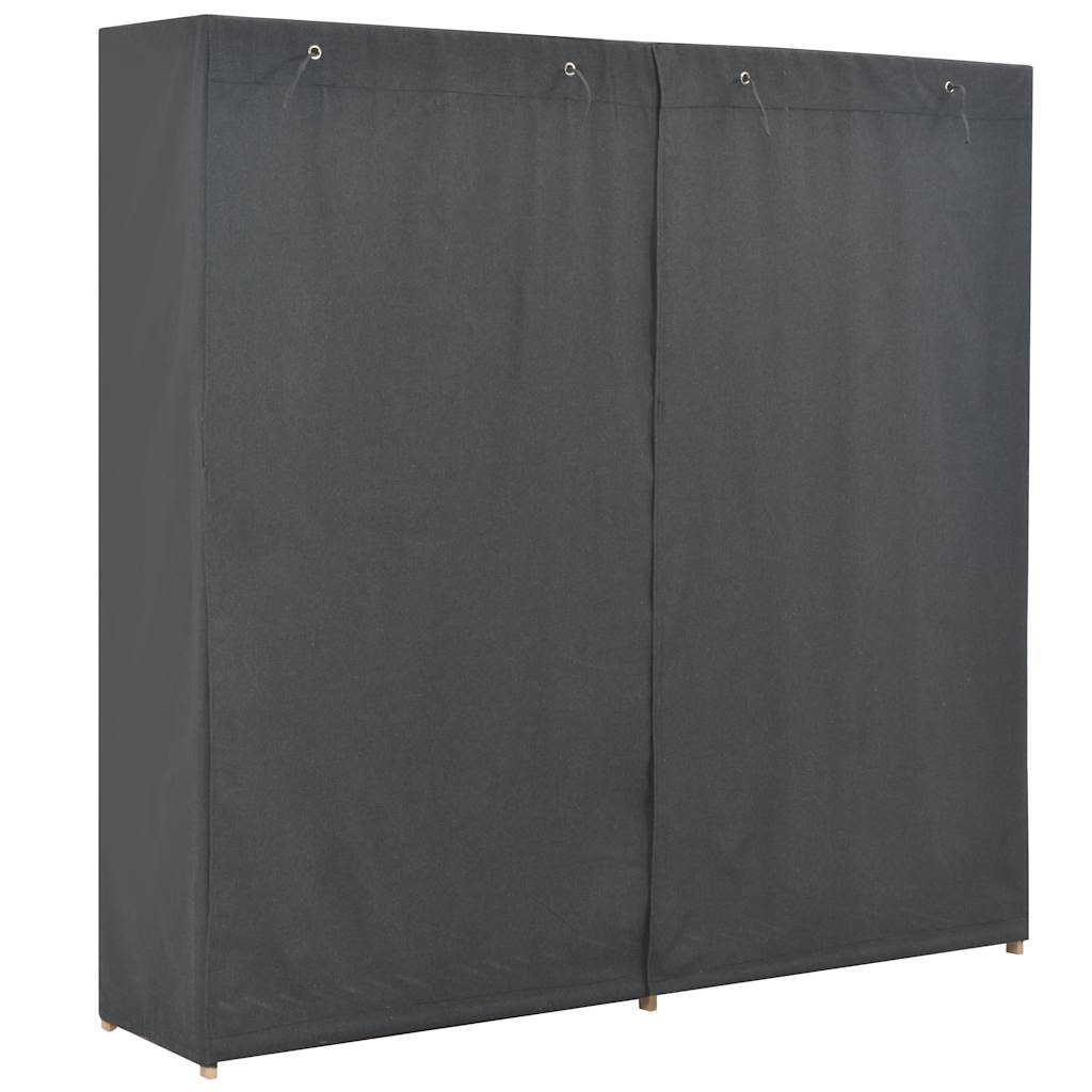Vidaxl kledingkast 173x40x170 cm stof grijs