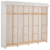 Vidaxl kledingkast 200x40x170 cm stof wit