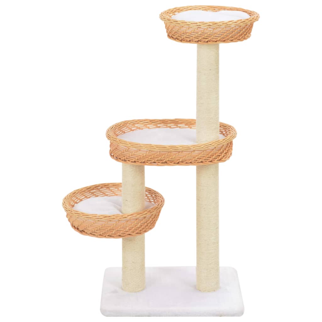 Vidaxl Cat Stracing Post avec sisal grattant bien sûr Willow Wood