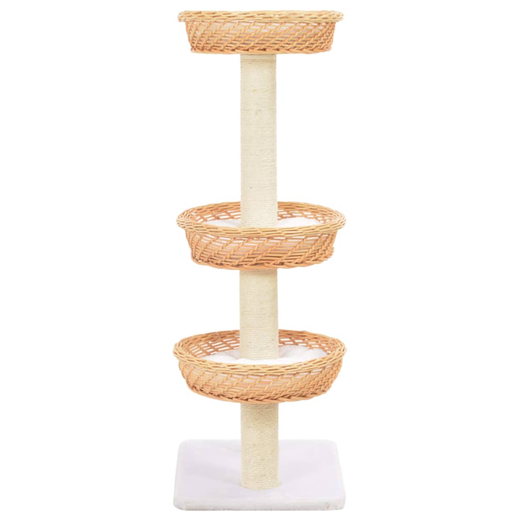 Vidaxl Cat Stracing Post avec sisal grattant bien sûr Willow Wood