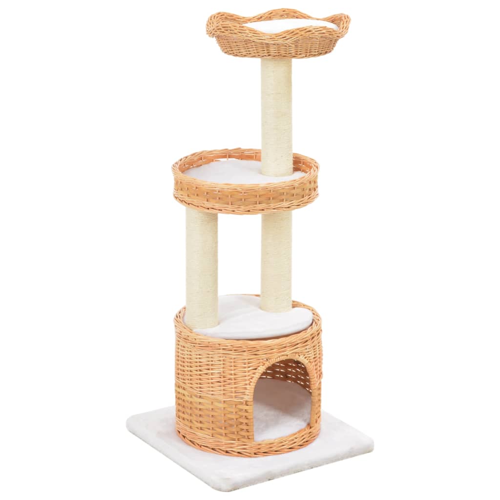 Vidaxl Cat Stracing Post avec sisal grattant bien sûr Willow Wood