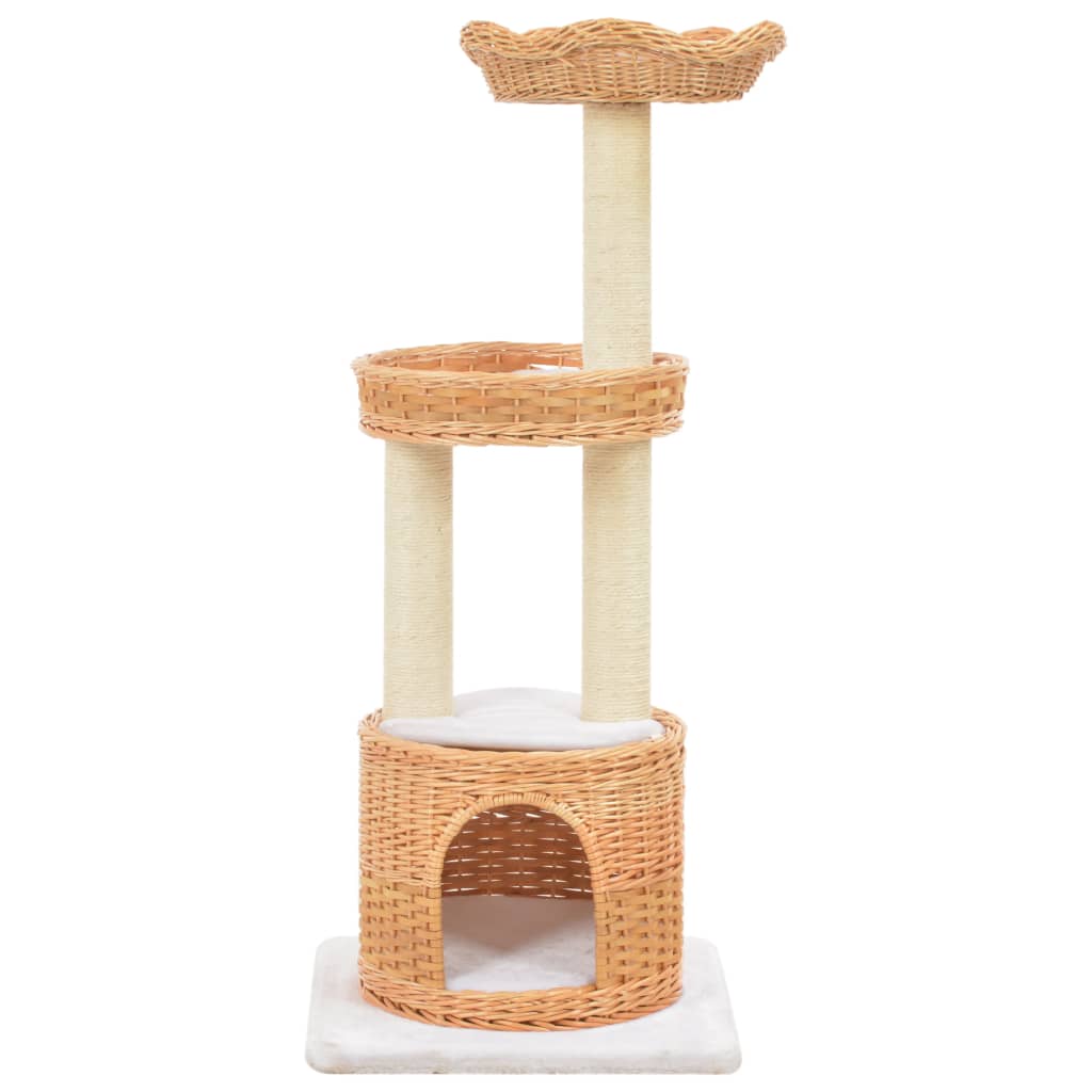 Vidaxl Cat Stracing Post avec sisal grattant bien sûr Willow Wood