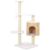 VidaXL cat scratching post with sisal scratching pile of seagrass