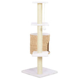 Vidaxl Cat Scratching Post avec sisal grattant une pile d'herbes marines