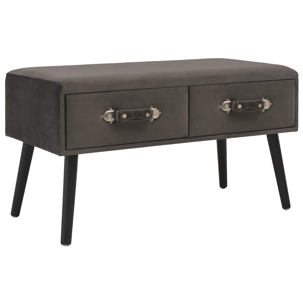 Vidaxl salontafel 80x40x46 cm fluweel grijs