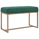 Vidaxl bankje 80 cm fluweel groen