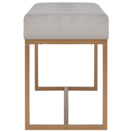 Vidaxl bankje 80 cm fluweel grijs