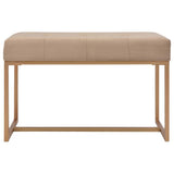 Vidaxl bankje 80 cm fluweel beige