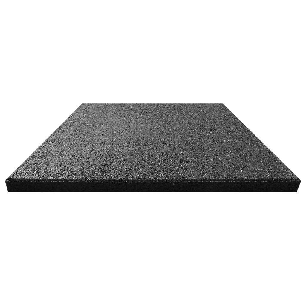 Vidaxl Valt Tile 6 ST 50x50x3 cm Gummischwarz